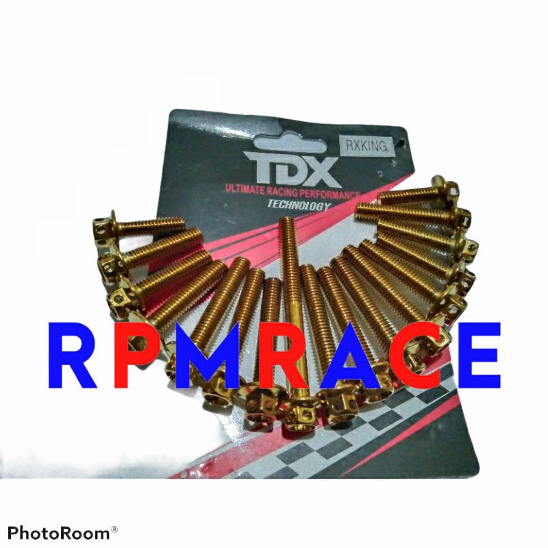 Baut probolt blok mesin bakkalter Rx king RX series full set kanan kiri krum