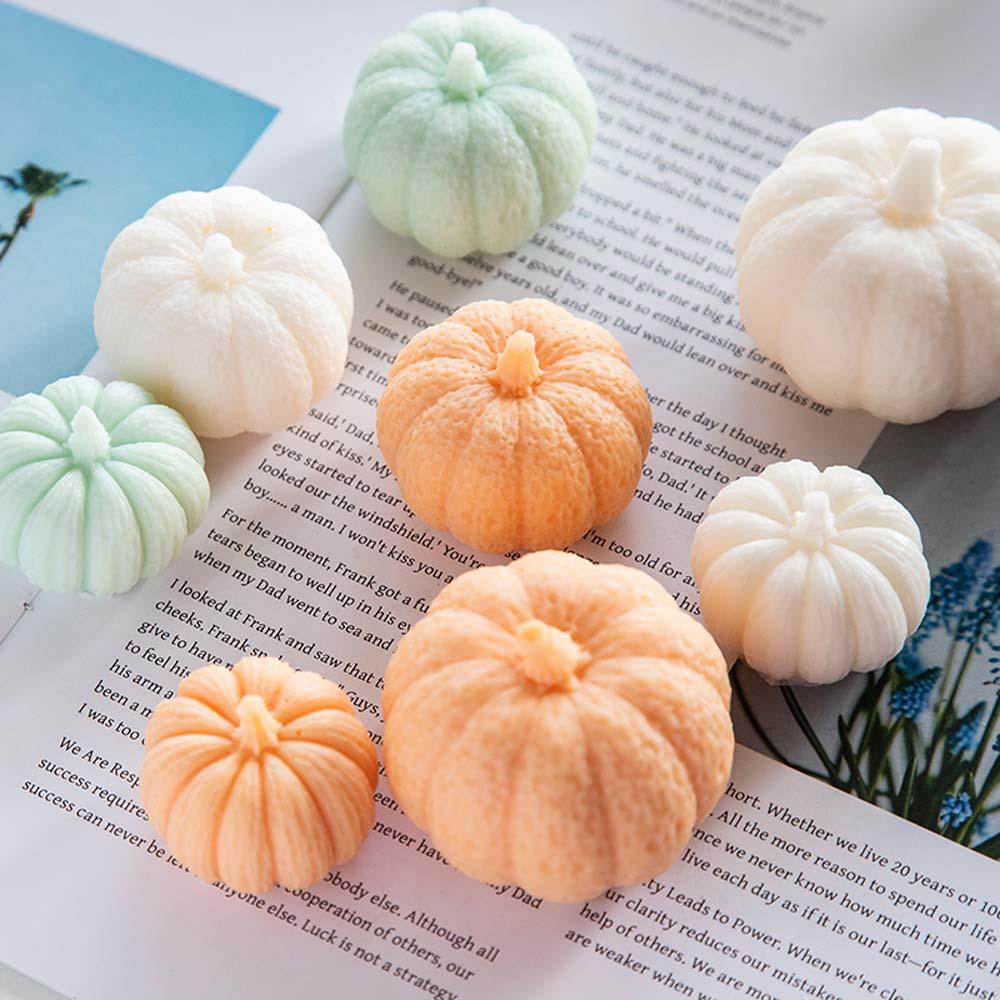 [Elegan] Cetakan Labu 3ukuran Fondant Pumpkin Silikon Alat Baking Coklat