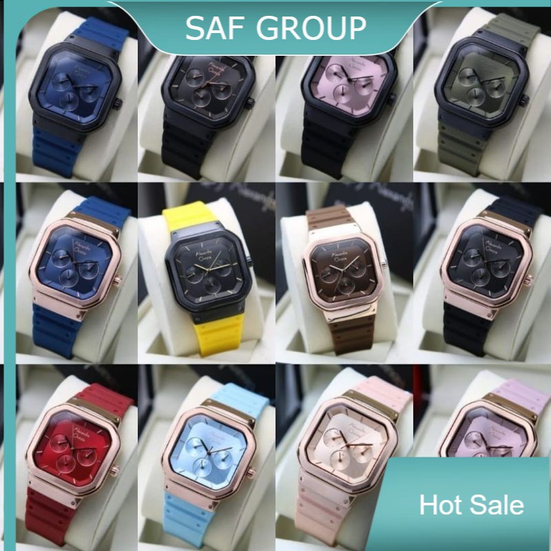 NEW VERSION  JAM TANGAN WANITA ALEXANDRE CHRISTIE AC 2811 / AC2811 RUBBER ORIGINAL by plp