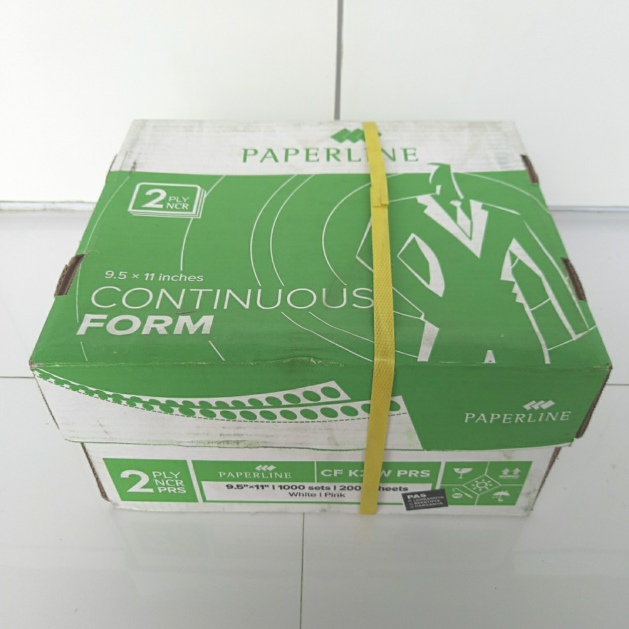 

Continuous Form CF K2 W PRS Paperline 2 Ply 9,5x11 Inches Belah Tengah - 1 Box Isi 1000 Set