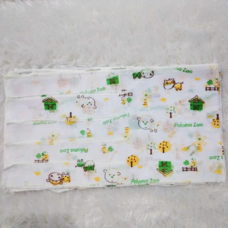 1/2 Lusin Gurita Bayi Tali Motif Putih Murah Kualitas Terbaik / Gurita Bayi Murah / Gurita Motif