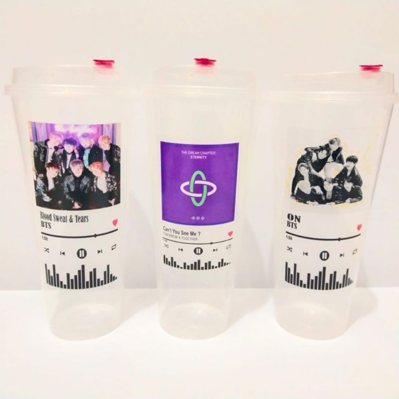 Botol Minum Reusable Cup Kpop Kekinian