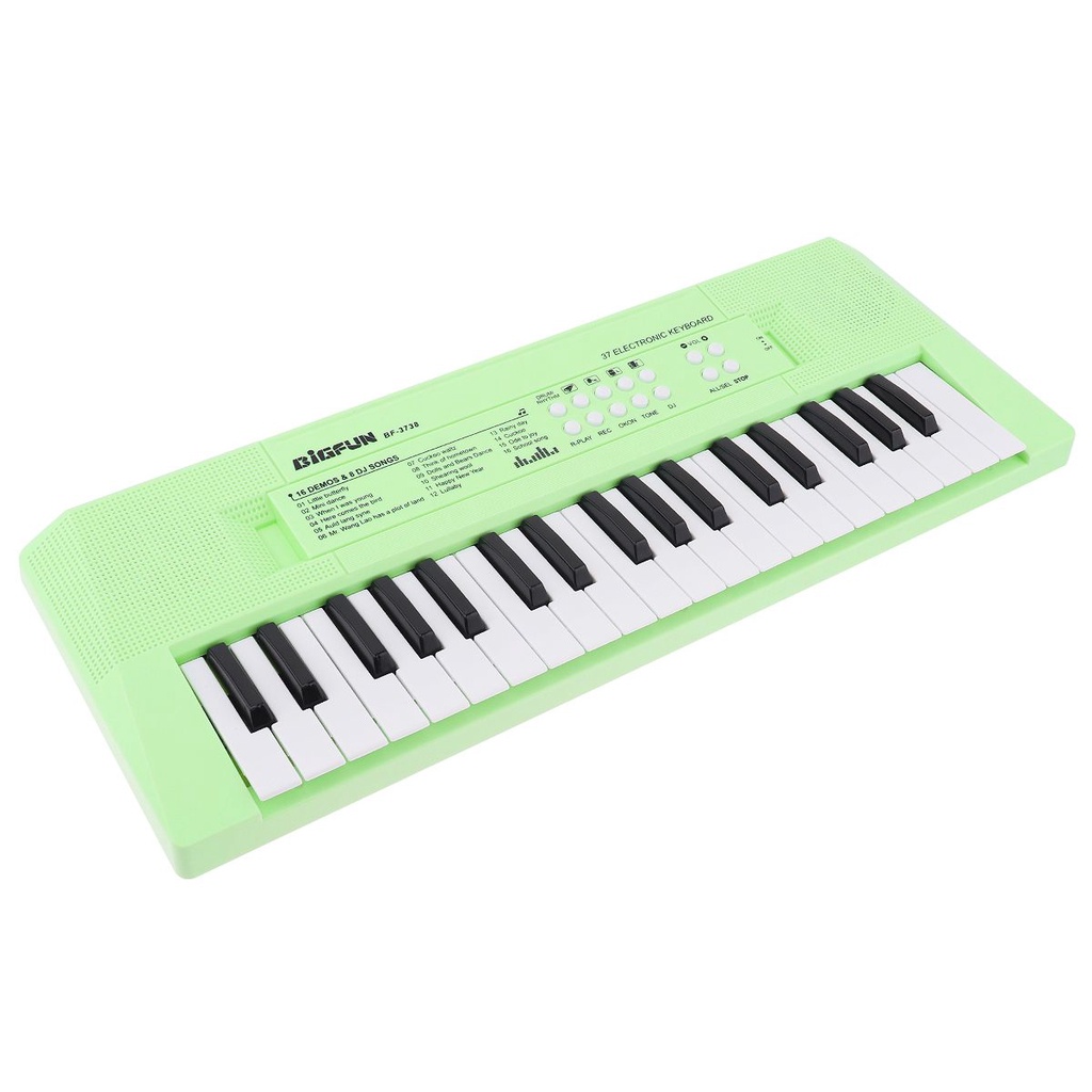 Keyboard Piano Digital Elektronik 37 Kunci 2 Warna Dengan Mikrofon Untuk Hadiah Anak