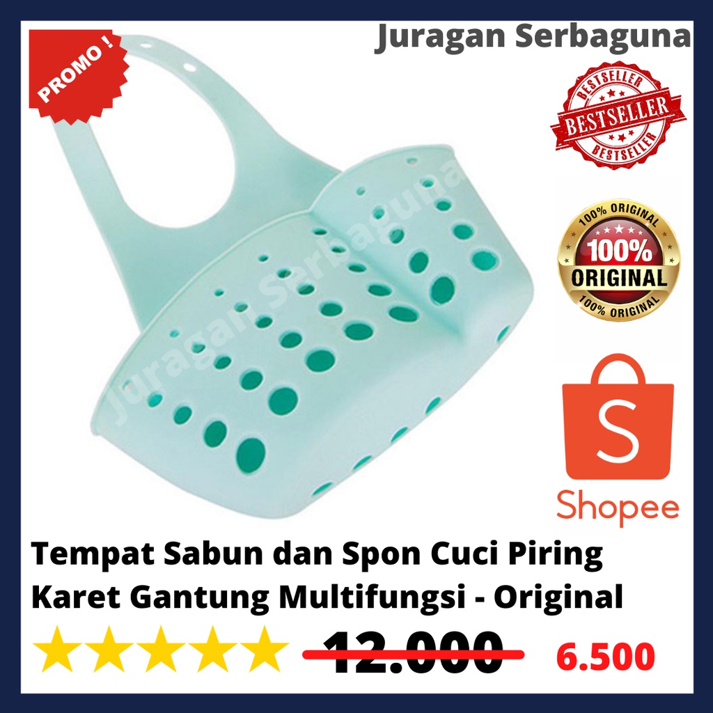 Tempat Sabun dan Spon Cuci Piring Karet Gantung Multifungsi - Original