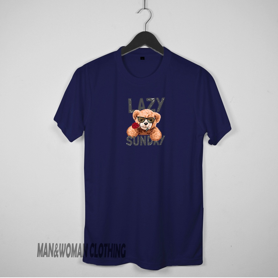 (COD) KAOS DISTRO TERBARU MOTIF LAZY SUNDAY - KAOS ONIC - BAJU - KAOS POLOS - BAJU KAOS - KAOS OBLONG