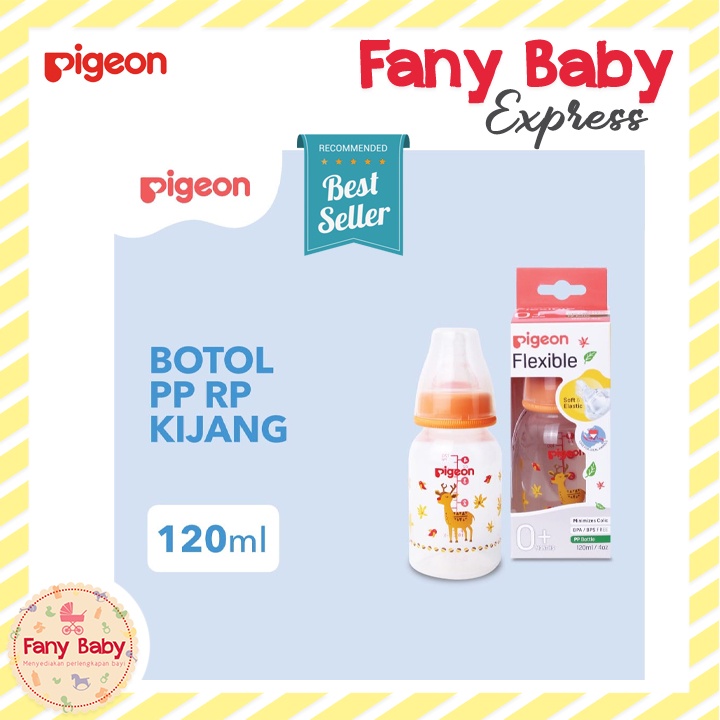 PIGEON FLEXIBLE PP RP BOTTLE 120ML