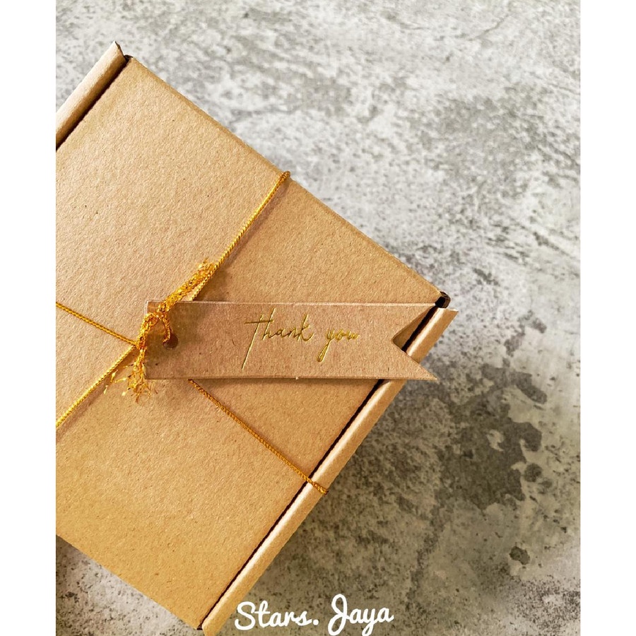 

tag kertas / hang tag panjnag thank you / polos / tag gantungan