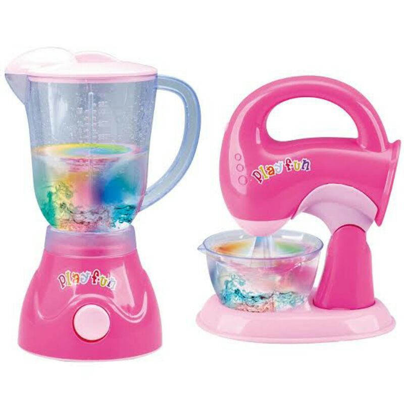 Mainan anak dapur my kitchen appliances,set blender & mixer.