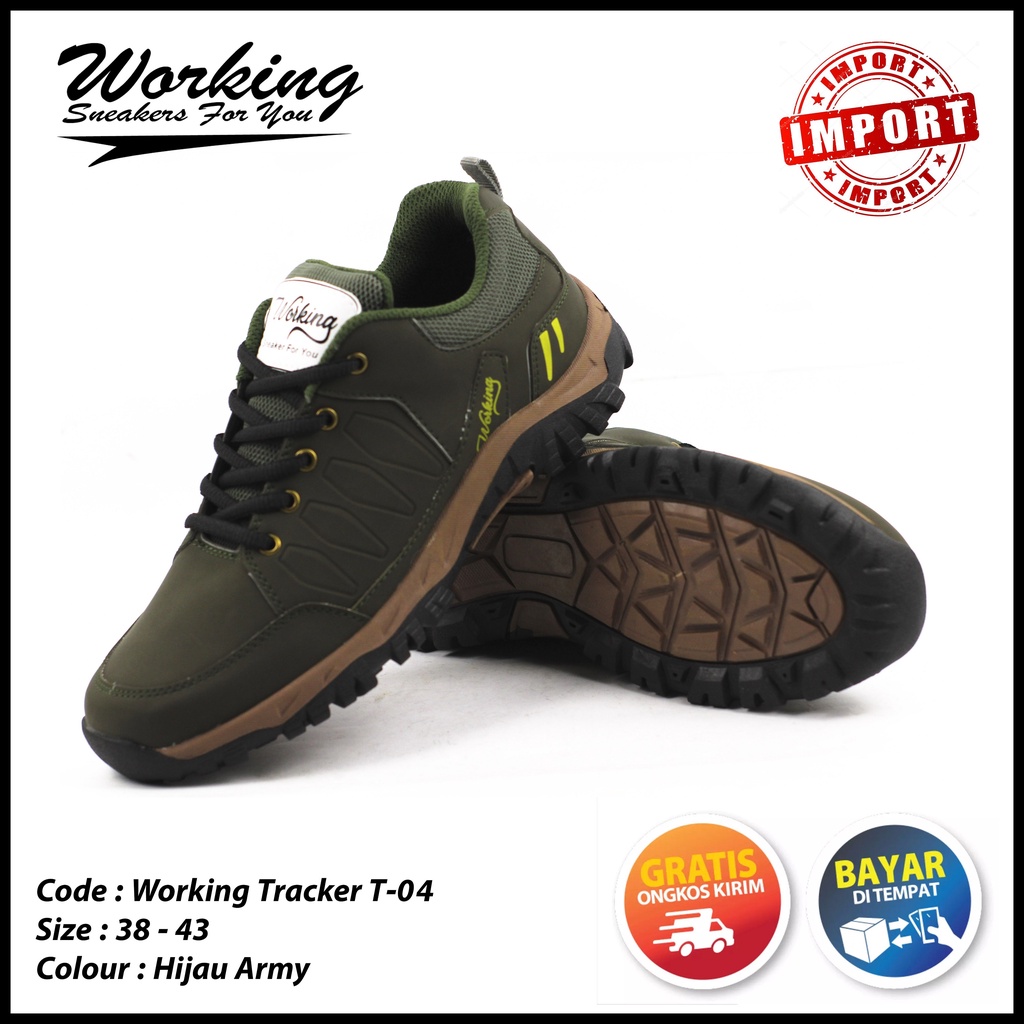 Sepatu Import Working T-04 // Sepatu Hiking // Sepatu Kulit