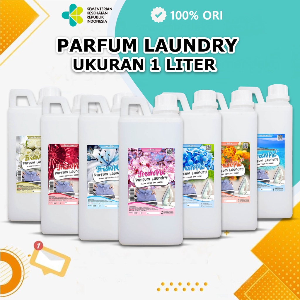 Parfum Laundry Freshme wangi tahan lama kemasan 1 Liter | Pengharum Pakaian Murah