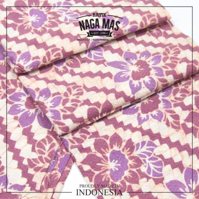 KAIN BATIK PREMIUM DOBBY CAP - PASTEL PURPLE (Banyak Motif)