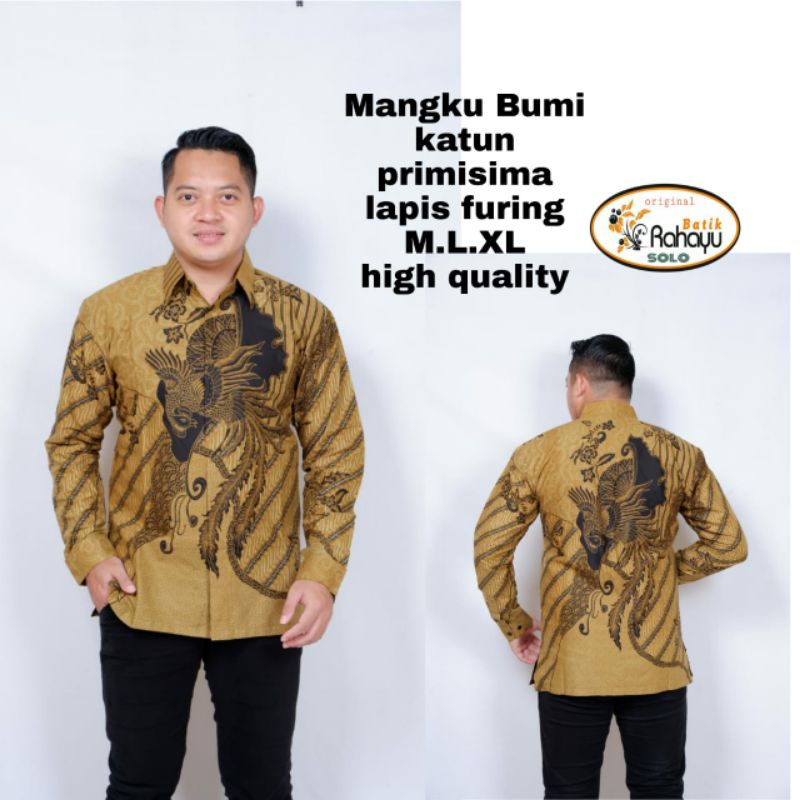 Batik Pria Lengan Panjang Rahayu Mangku Bumi Full Furing