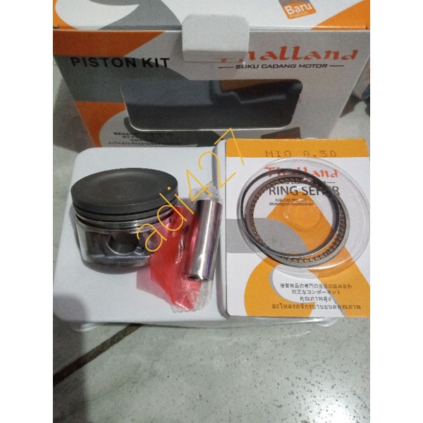 PISTON KIT SEHER SET RING YAMAHA MIO SPORTY/SMILE MIO SOUL NOUVO Z/LELE SIZE STD 50 100 150 200 (50-