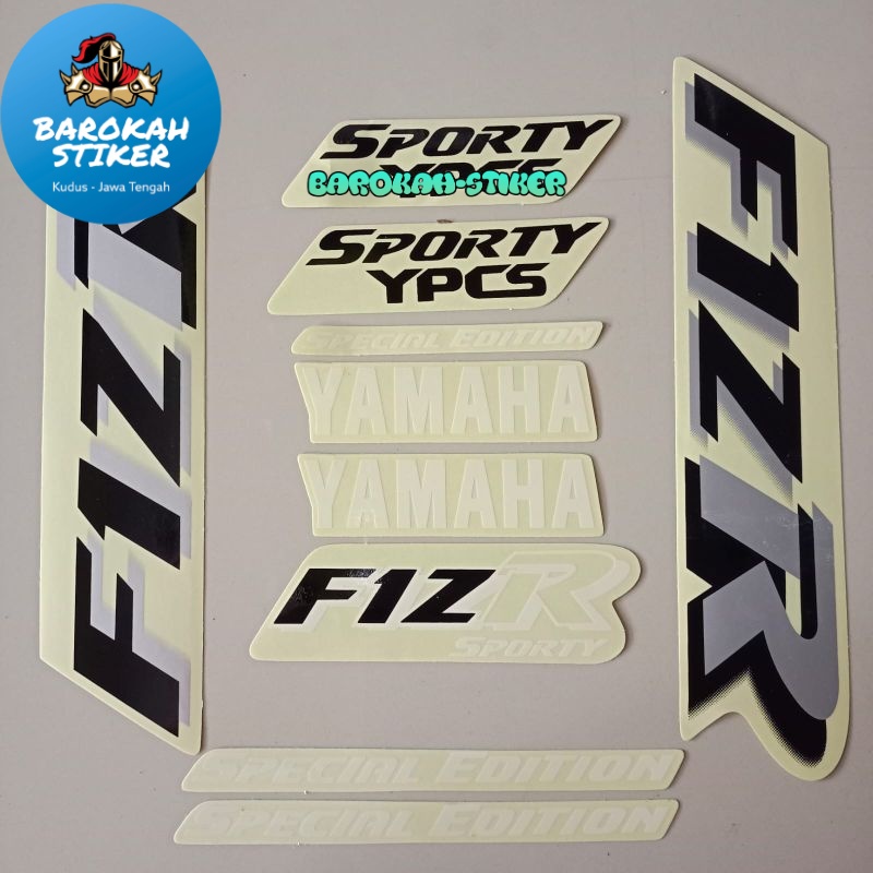 Striping stiker polet motor yamaha fizr f1zr fiz r spesial edition marlboro silver kualitas terbaik