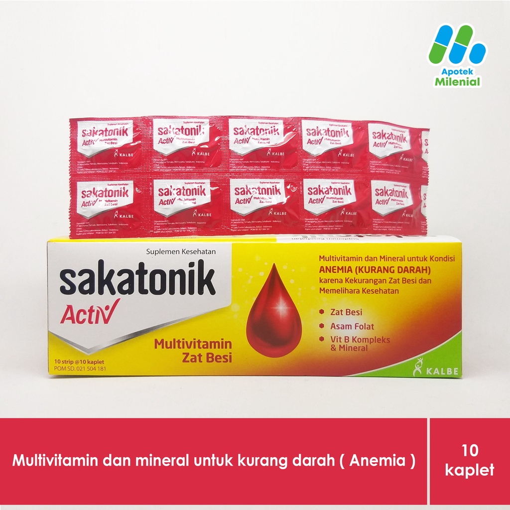 Sakatonik Active Strip Isi 10 Kaplet