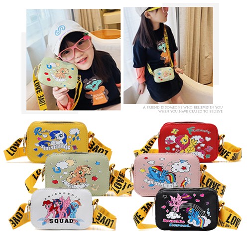 [Brandedbaby] TAS FASHION ANAK PEREMPUAN UNICORN PONY / TAS SLEMPANG ANAK IMPORT