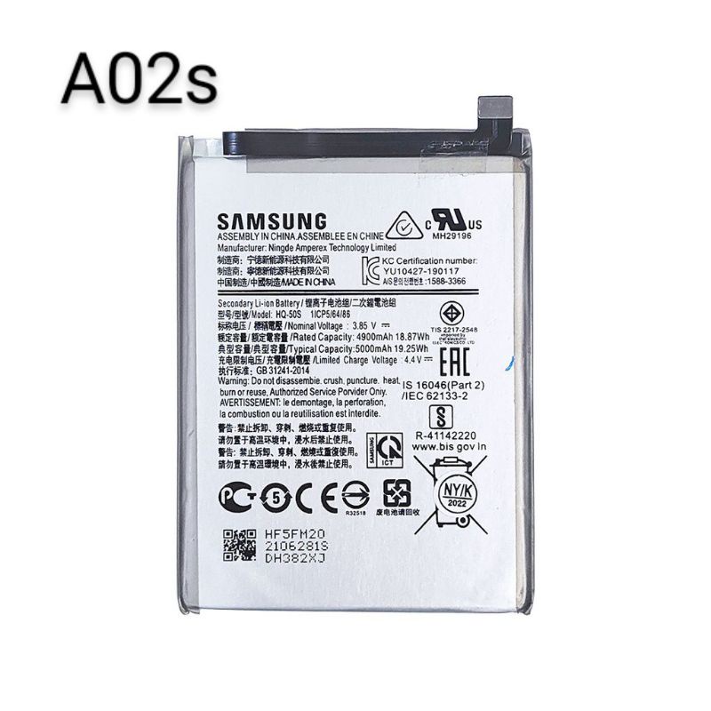 Battery Baterai Samsung Galaxy A02S | Samsung A 02 S | HQ-50S Batre Batery Original