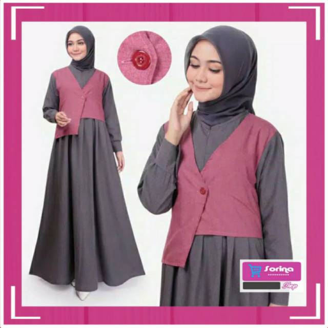 Gamis Wanita Muslim Ainun Dress