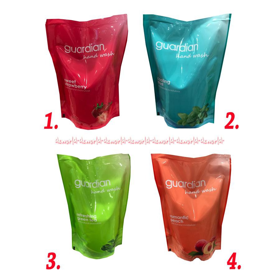 Guardian Hand Wash Refreshing Pouch 450ml Sabun Cuci Tangan Refill