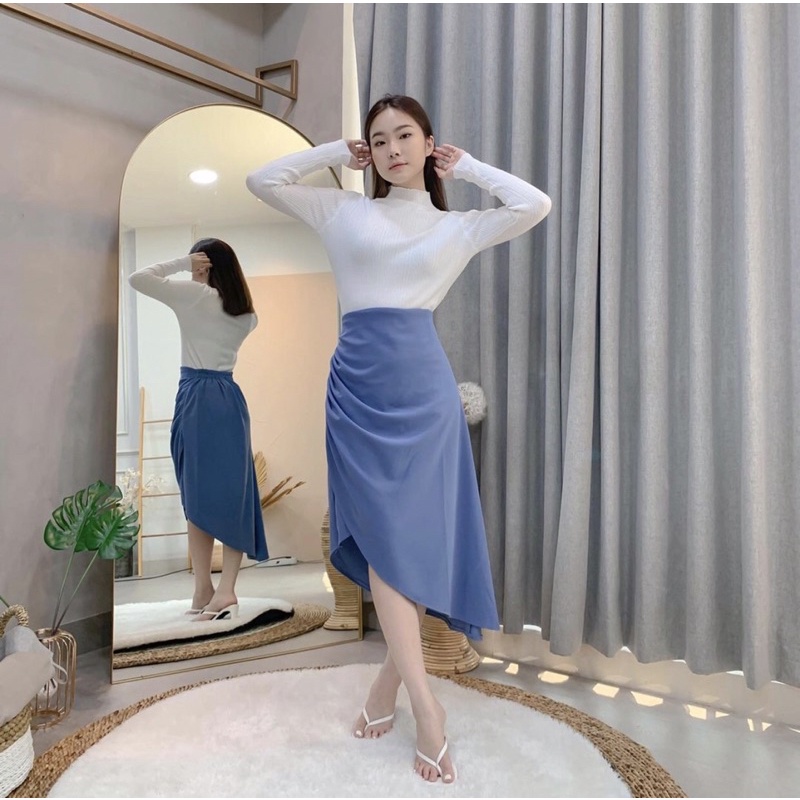 VIONA ASYMMETRIC SKIRT KOREA - ROK CASUAL