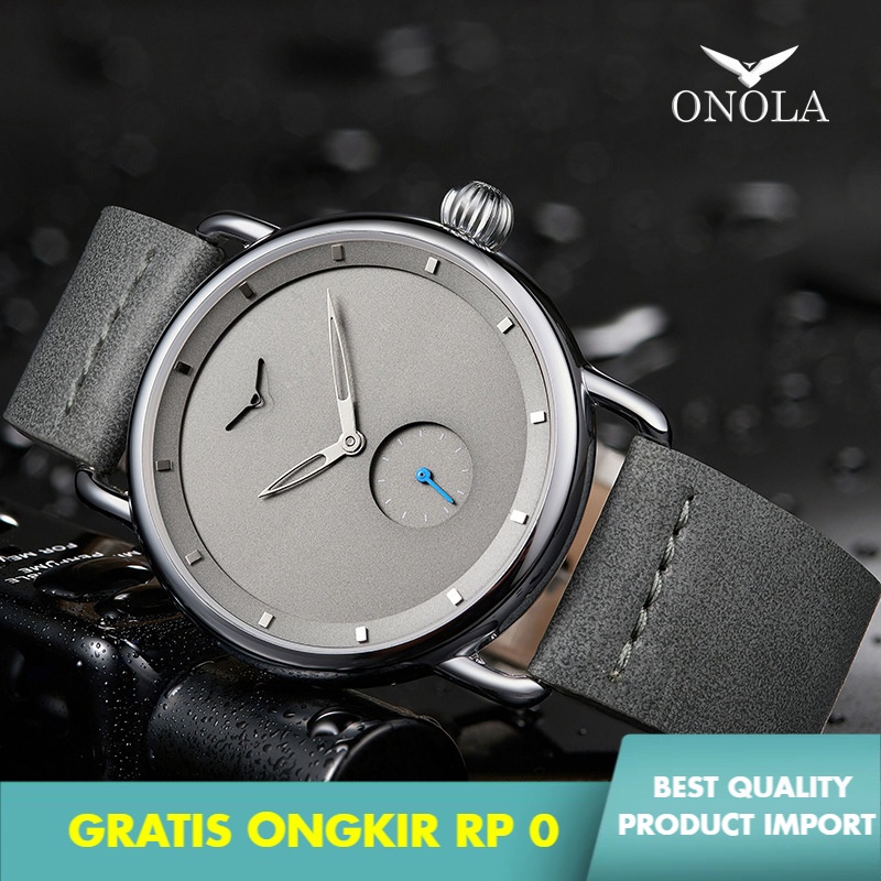 Onola  Japan  Sederhana  Ber Kasual Jam Tangan Pria Sabuk Quartz Jam Tangan Pria