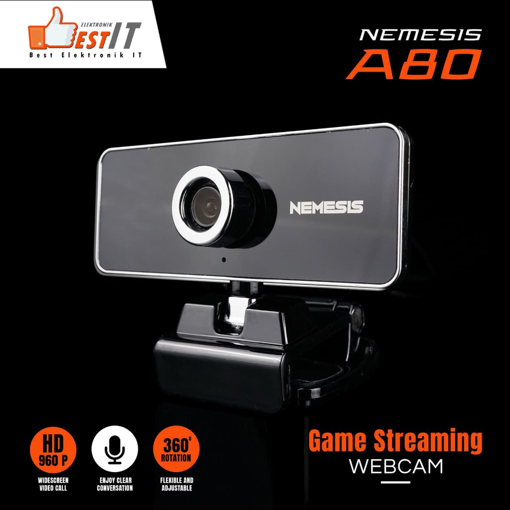 Webcam HD 960P NYK Nemesis A80 Night Hawk Streamer