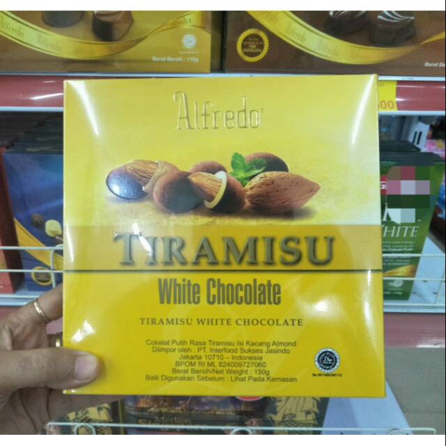 Coklat ALFREDO Tiramisu Box 150gr. Coklat import