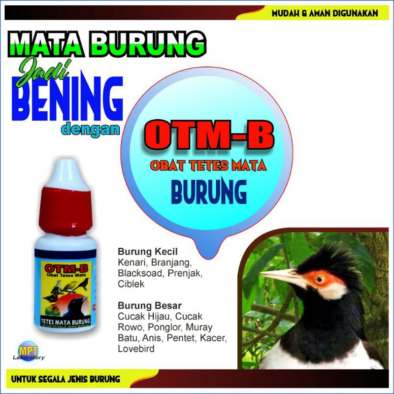 OBAT TETES MATA BURUNG OTM B OTM-B OBAT TETES MATA BURUNG 15ML AMPUH