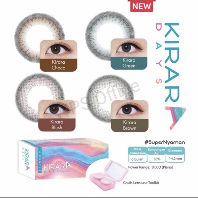 Softlens Kirara by Freshkon NORMAL ONLY dia 14mm (FREE TRAVELKIT)