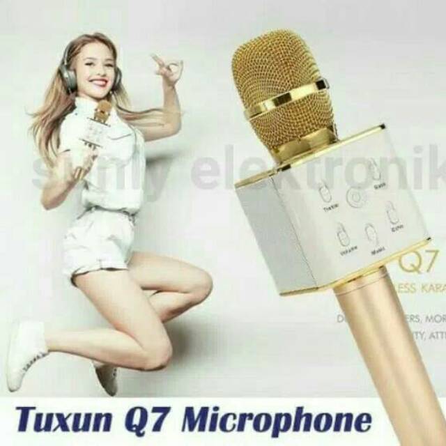 Mic smule advance Bluetooth wireless speaker bigo MP3 YouTube microphone mini hp handphone