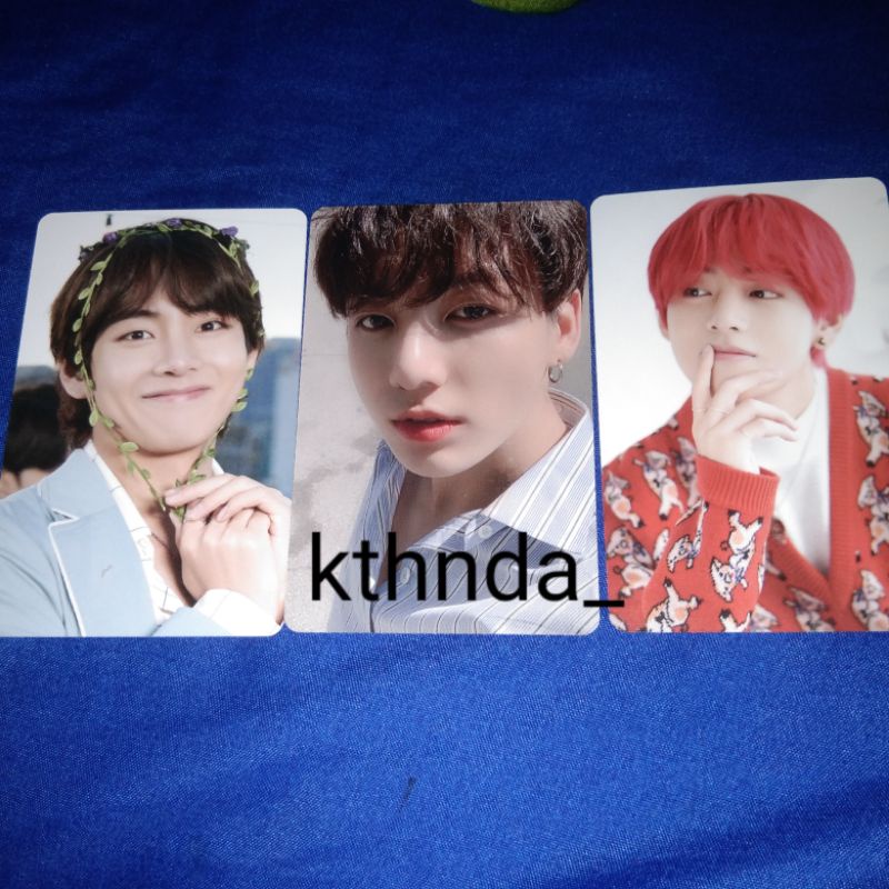 PHOTOCARD DICON 101 BTS TAEHYUNG ZOOM, BUNGA, RAMBUT MERAH, JUNGKOOK GLOWING