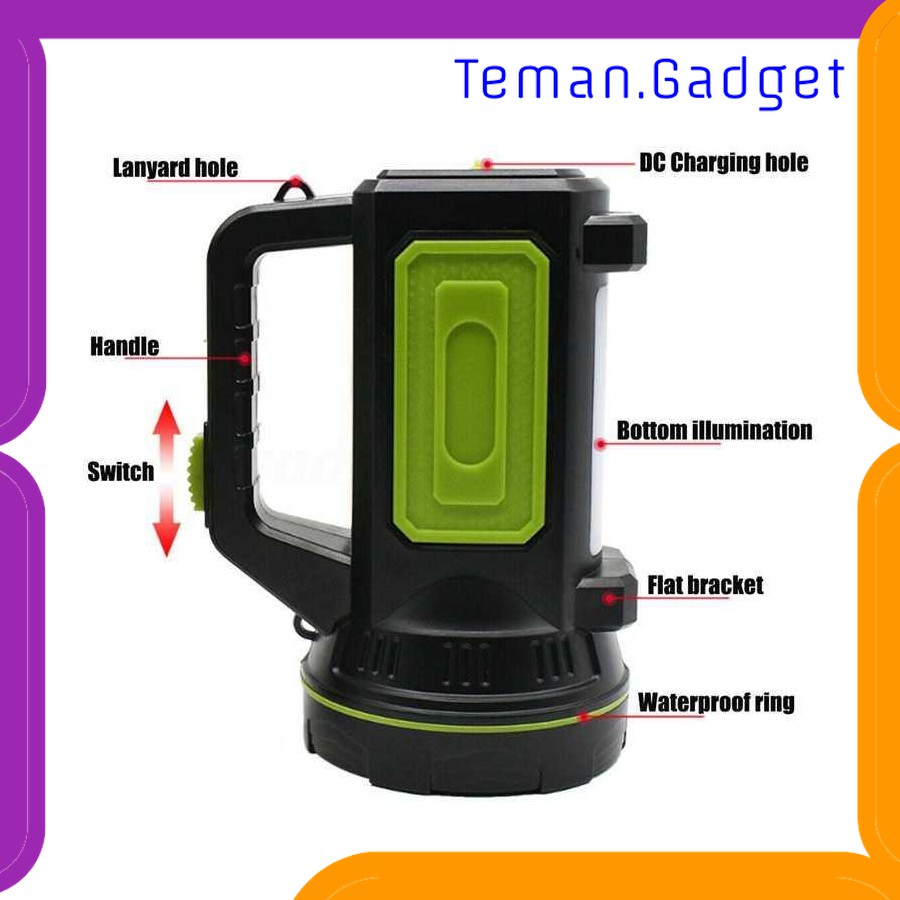 TG-IE010 ZANCAKA SENTER LED SUPER BRIGHT RECHARGEABLE 10W 13500 LUMENS - Q3