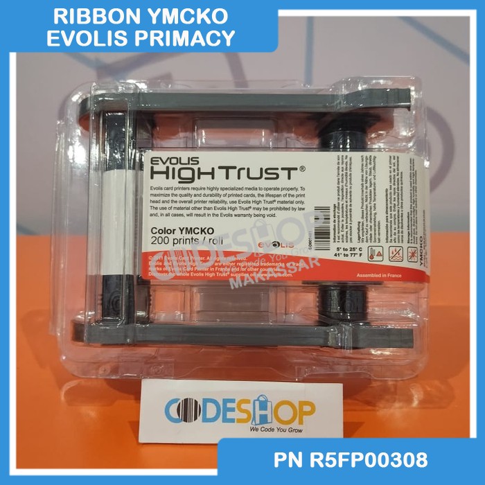 Ribbon ID Card EVOLIS ZENIUS PRIMACY YMCKO-308 200 Sisi - PN R5FP00308