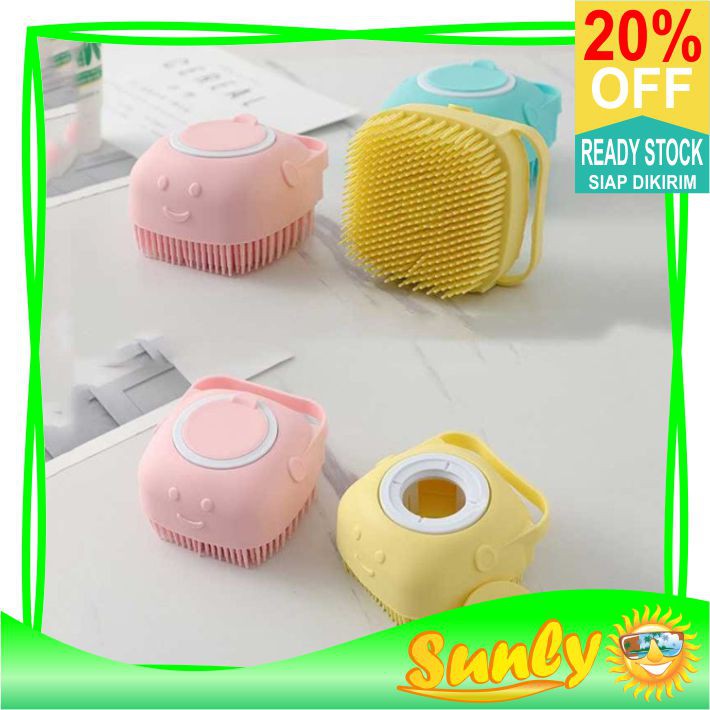 ☀ Sunly ☀ A137 Sikat Mandi Silikon Spons Badan Silicone Langsung Tabung Sabun Import Murah Grosir