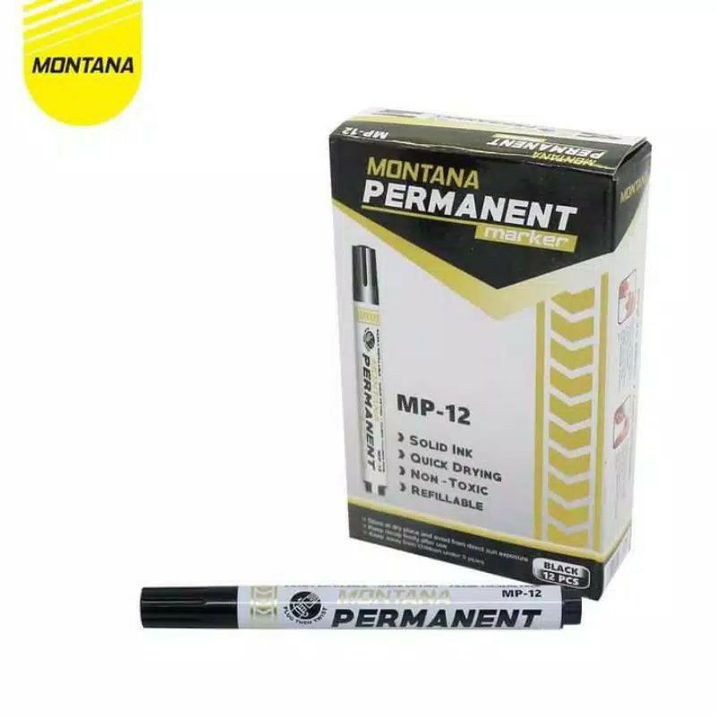 

Spidol Permanen BUL Hitam MURAH Isi 12 Pcs