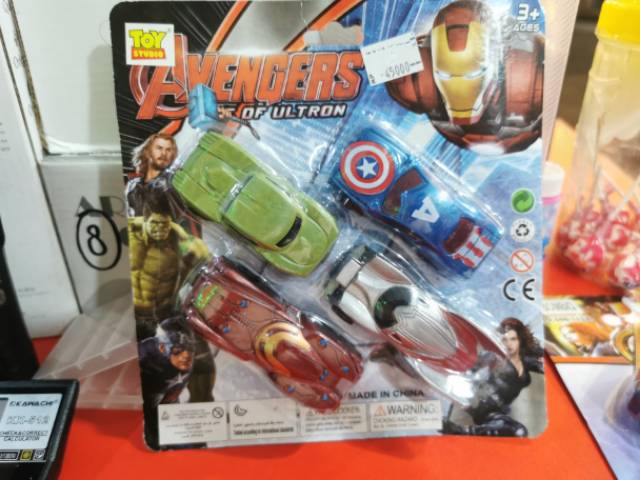 Mobil kendaraan racing car superhero avengers ironman hulk pullback tarik