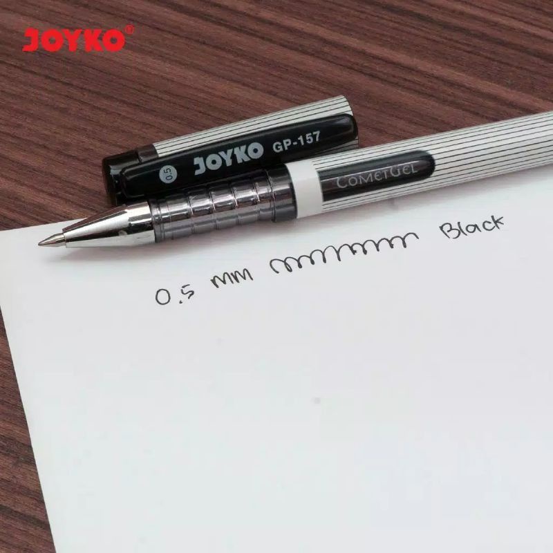 

Pulpen Gel GP-157 Comet Gel 0.5mm Joyko Harga Satuan