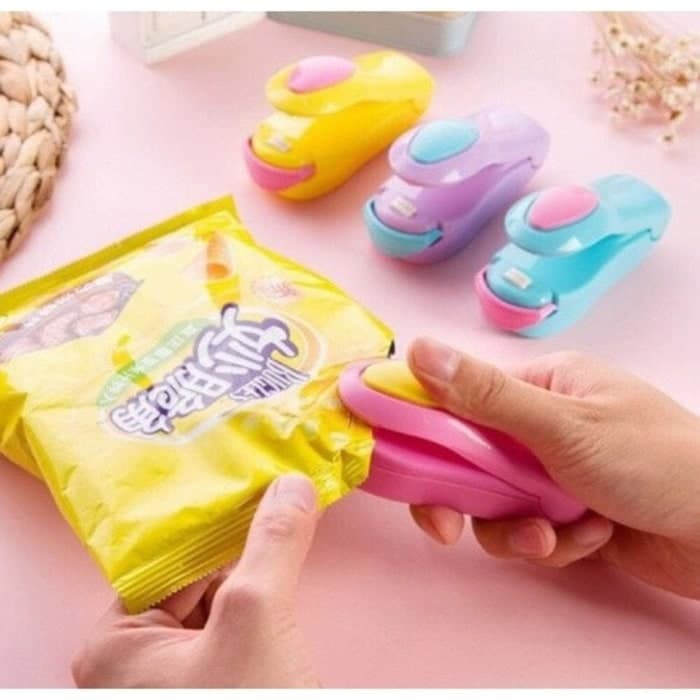 Las plastik mini sealer perekat plastik portable