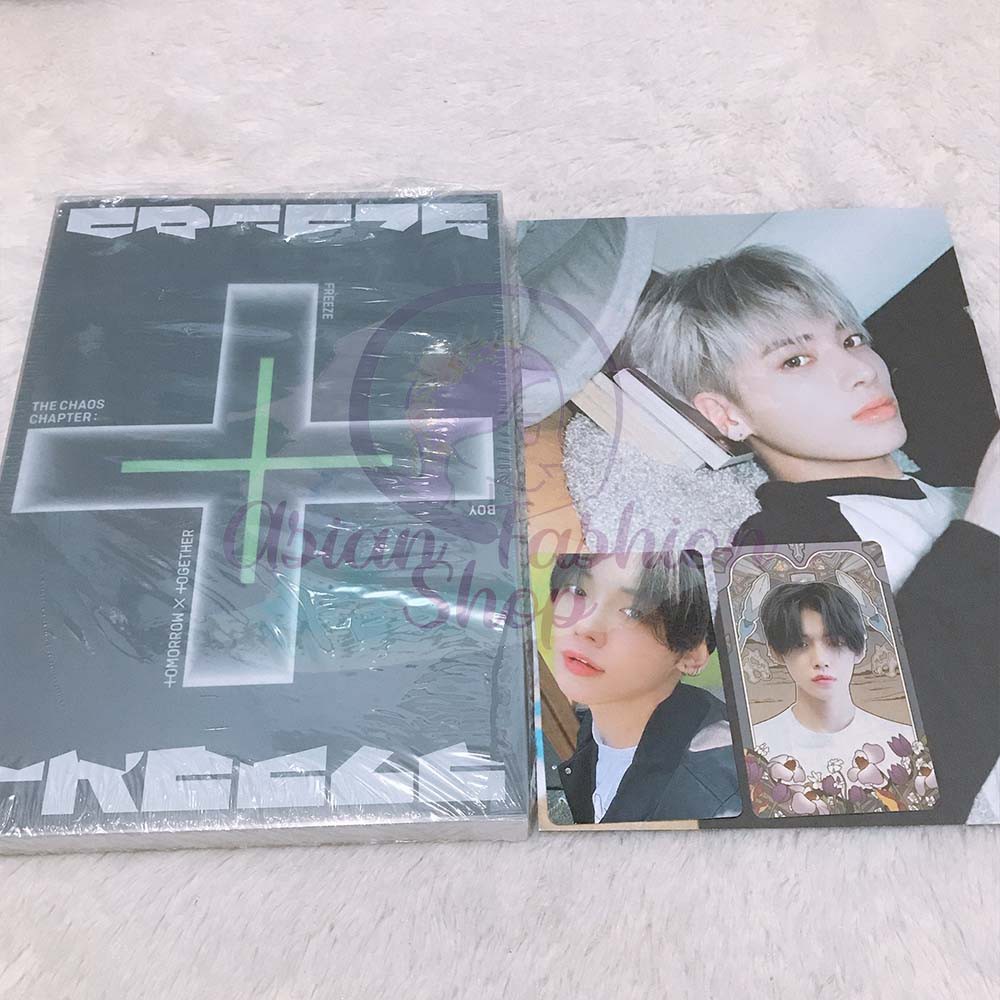 TXT The Chaos Chapter: FREEZE Album UNSEALED YEONJUN pc+os TAEHYUN postcard  BOY ver