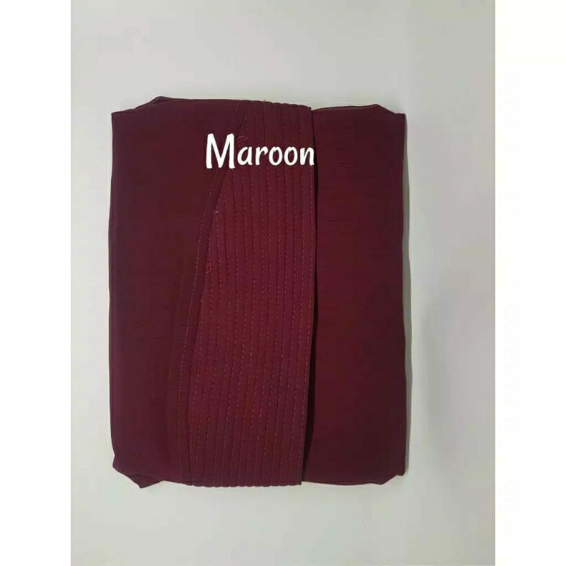 PROMO 12.12 sale HIJAB KHIMAR JUMBO 2 LAYER HIJAB/ KHIMAR RAIZA /FASHION MUSLIM TERBARU KERUDUNG /HIJAB INSTAN/HIJAB SYAR'I-Maroon