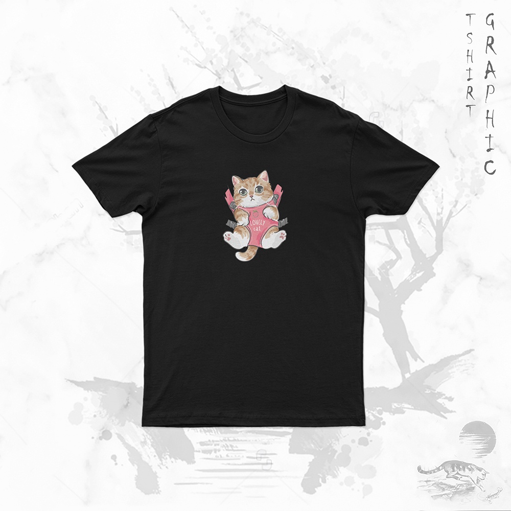 Kaos Kucing Imut Gemoy Baju Pria dan Wanita Lucu Distro | Custom Tulisan Distro Hitam Putih Terbaru 