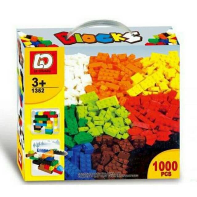 mainan lego pasang 1000 pcs brick balok