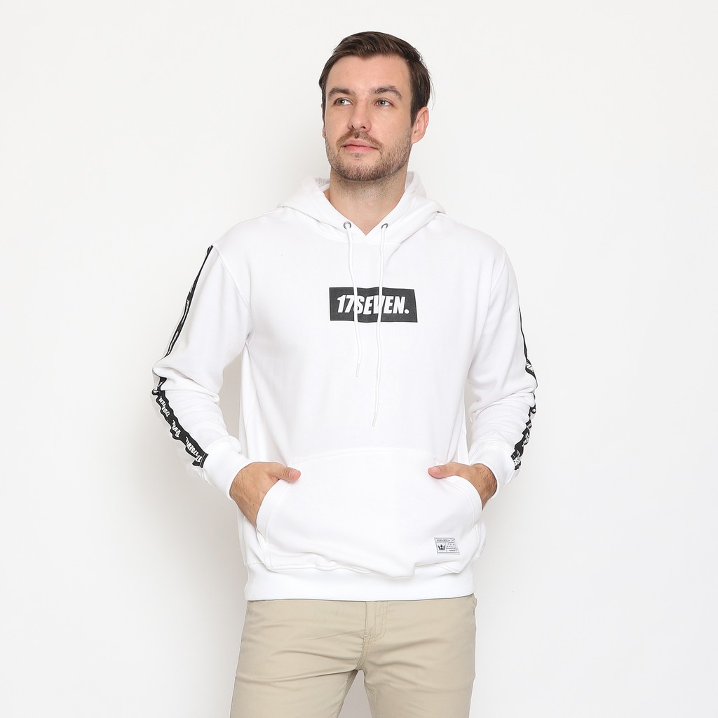 

17Seven Original Sweater Hoodie Jumper Sablon Pria 0108-COOLWHITE