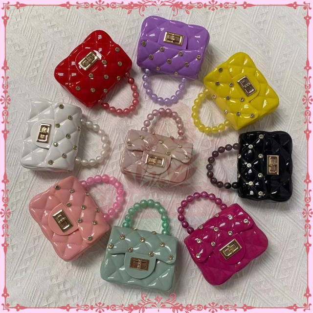 Tas Jelly Mini Diamond Jelly Mutiara Warna