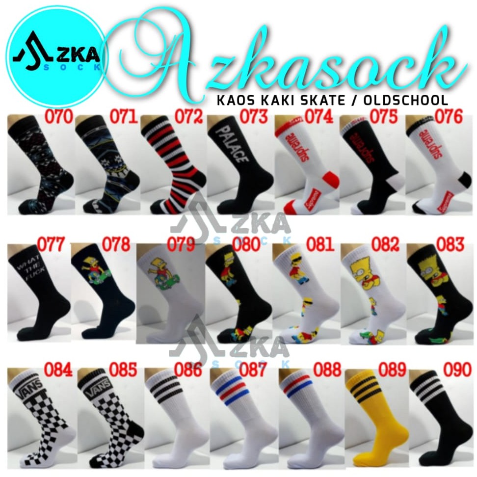 Kaos Kaki Motif Skate Style (BEBAS PILIH MOTIF)