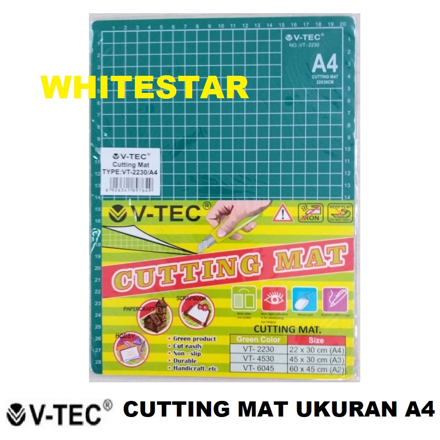 

cutting mat / alas potong v-tec ukuran / uk. A4