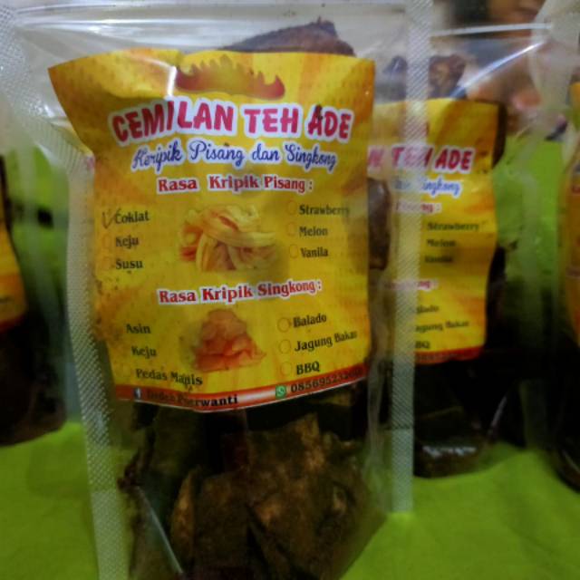 

Keripik pisang Lampung rasa Coklat