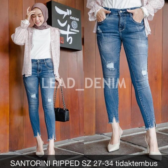 CELANA JEANS WANITA SANTORINI RIPPED - SYS CLOTHIER