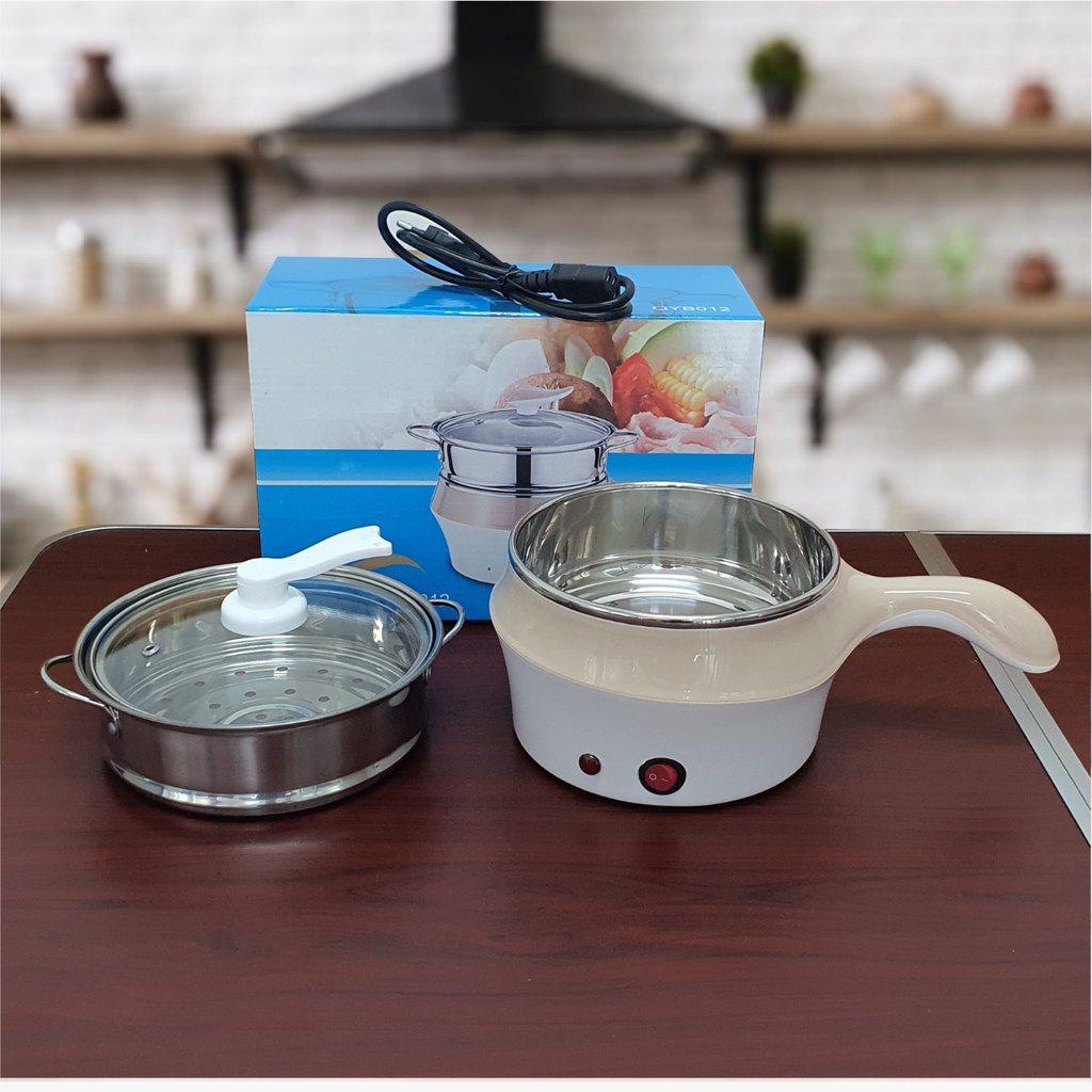 BEST SELLER FRY PAN PANCI LISTRIK Stainless Multifungsi Panci Listrik Portable Termurah dan awet mudah din bawa kemana-mana Termurah