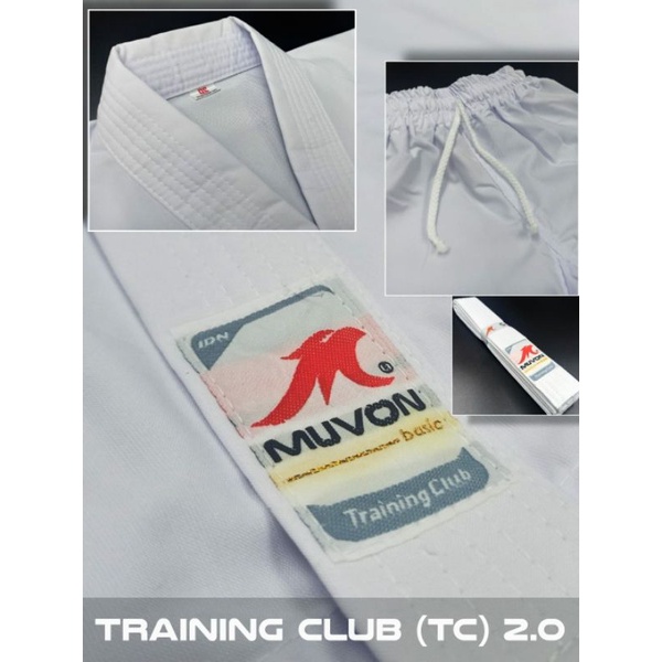 Baju Olahraga Karate Muvon TC Anak dan Dewasa Premium